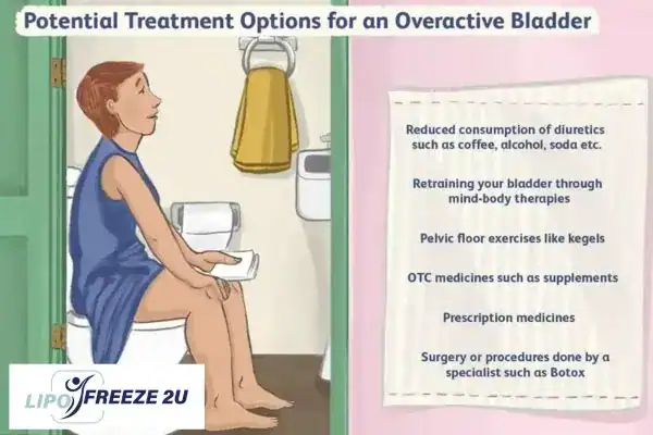 image of woman on toilet because of an overactive bladder Harefield