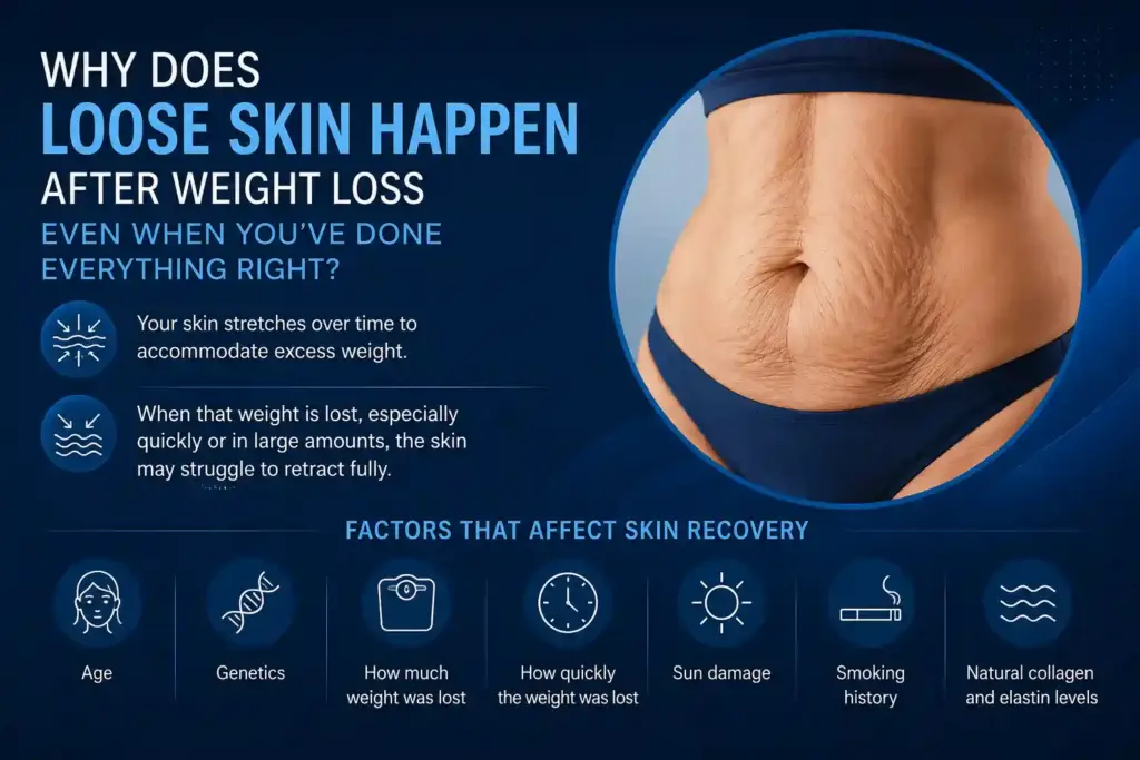 Why Does Loose Skin Happen After Weight Loss Even When You’ve Done Everything Right Harefield?